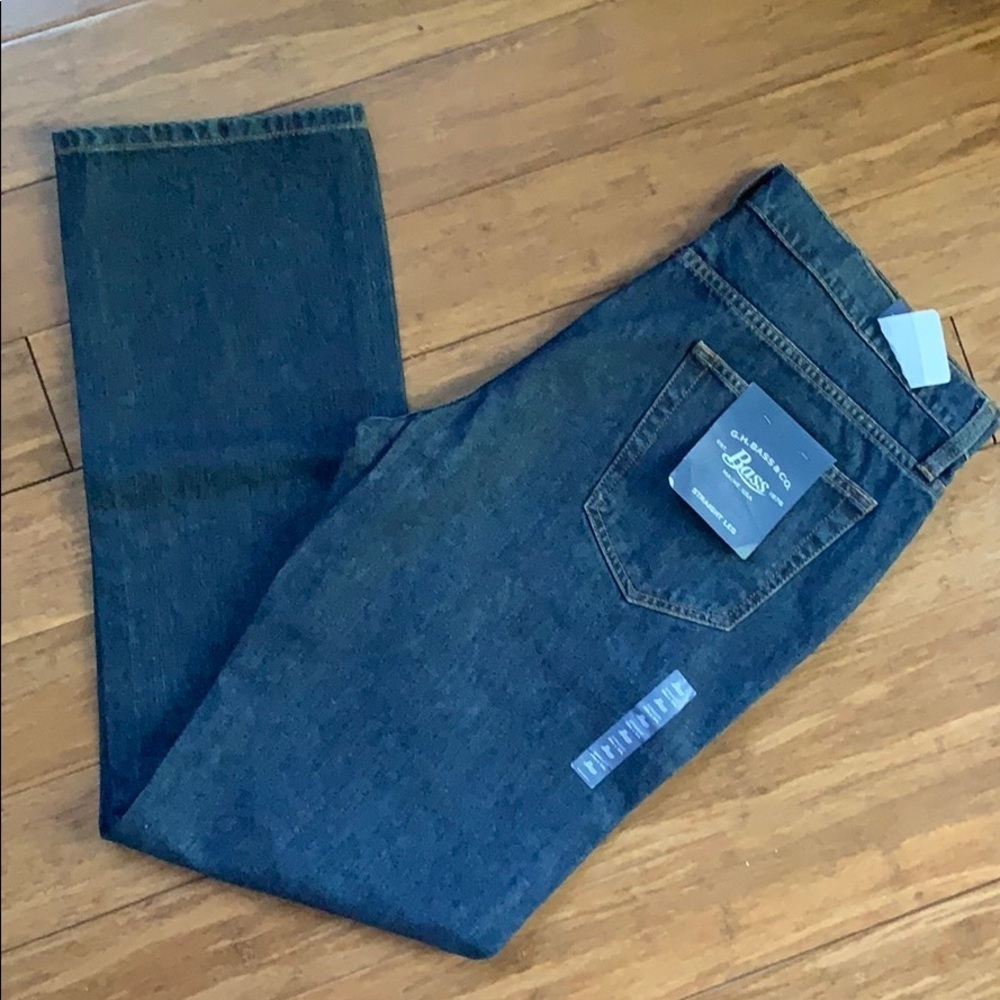 NEW GH BASS CO Men’s Jeans Straight Sz 36x34